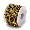 Handmade Faceted Natural Tiger Eye Beaded Chains CHC-L050-02G-11-3