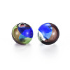 Transparent Handmade Blown Glass Globe Beads GLAA-T012-32-2