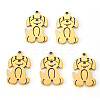 PVD Vacuum Plating 304 Stainless Steel Pendants STAS-N092-68G-1