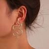 Alloy Stud Earrings EJEW-R021-03KCG-03-1