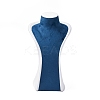 Bust Shaped PU Leather Jewelry Display Stands for Necklaces AJEW-A068-03A-1