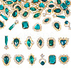 48Pcs 12 Styles Alloy Rhinestone Cabochons MRMJ-TA0001-45A-1