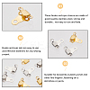 60 Sets 2 Colors Brass Trouser Fasteners KK-CP0001-06-6