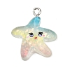 Ocean Theme Transparent Resin Pendants RESI-I351-03P-05-1
