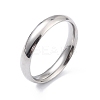 Ion Plating(IP) 304 Stainless Steel Simple Plain Band Finger Ring for Women RJEW-B036-10-3