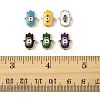 30Pcs Alloy Enamel Beads ENAM-FS0003-56-5