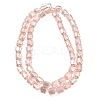 Electroplate Transparent Column Glass Beads Strands EGLA-A043-02-AB06-2