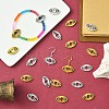 30Pcs 2 Colors Tibetan Style Alloy Bead Frame TIBE-YW0001-63-5