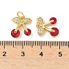 Brass Micro Pave Cubic Zirconia Pendants KK-I355-02G-01-3