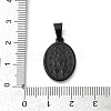 Ion Plating(IP) 201 Stainless Steel Pendants STAS-O111-05B-3
