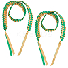 Two Tone Graduation Ribbon Leis FIND-WH0423-78B-1