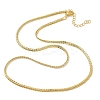 2.8MM Brass Wheat Chain Necklaces for Women NJEW-K271-16G-2