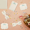 150Pcs 3 Styles Paper Hair Clip Display Cards CDIS-NB0001-37-6