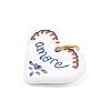 Printed 304 Stainless Steel Pendants STAS-B125-03E-G-2