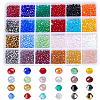 3000Pcs 24 Colors Transparent Electroplate Glass Beads EGLA-PA0001-29B-1