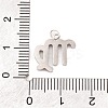 316 Stainless Steel Micro Pave Cubic Zirconia Pendants LS-STAS-K284-01B-P-3