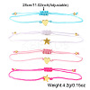 4Pcs Fashion Braided Nylon Cord Bracelets QL9217-4
