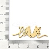 304 Stainless Steel Connector Charms STAS-G329-01G-3