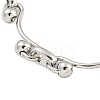 Non-Tarnish 304 Stainless Steel Ball Link Necklaces for Women NJEW-S426-08P-2