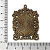Rectangle Tibetan Style Alloy Big Pendant Cabochon Settings PALLOY-K109-77AB-NR-3