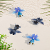 4Pcs 2 Colors Translucent Resin Pendants FIND-LP0009-93A-1