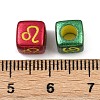 Opaque Acrylic Beads OACR-H052-03B-3