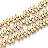 Electroplated Synthetic Non-magnetic Hematite Beads Strands G-T139-65B-1