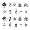 100 pcs 10 Style Tibetan Style Alloy Pendants TIBEP-CJ0001-35-1