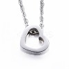 Tarnish Resistant 304 Stainless Steel Pendant Necklaces LS-NJEW-G287-15P-2