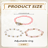 3Pcs Acrylic & Plastic Pearl Finger Rings Set RJEW-LP0003-59D-2