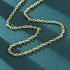 Brass Cable Chain Necklaces for Women NJEW-K282-02G-2