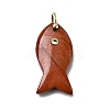 Natural Red Jasper Pendants KK-D021-05F-G-1