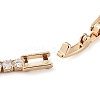 Golden Brass Link Bracelet BJEW-C055-05C-G-3