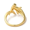 Rack Plating Brass Cuff Rings for Women RJEW-G325-04E-G-3