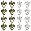 30Pcs 2 Colors Tibetan Style Alloy Pendants TIBEP-FS0001-17-1