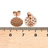 304 Stainless Steel Stud Earring Findings Ion Plating(IP) STAS-P434-06C-RG-3