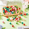 240Pcs 6 Colors Natural Wooden Beads WOOD-TA0002-74E-8