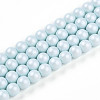 Baking Paint Pearlized Glass Pearl Bead Strands HY-N002-6mm-B01-2