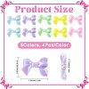 20Pcs 5 Colors AB Color Plated Acrylic Beads CRES-YW0002-62-3