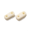 2-Hole Baking Paint Glass Seed Beads SEED-S023-17A-06-2