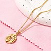 Summer Beach 304 Stainless Steel Pendant Rope Chain Necklaces for Women STAS-Z108-01G-05-1