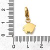 Fish 304 Stainless Steel Enamel Pendant Decorations STAS-R159-48G-05-3