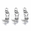 Tibetan Style Alloy Pendants TIBEP-Q088-004AS-RS-2
