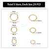 Unicraftale 60Pcs 3 Sizes 304 Stainless Steel Jump Rings STAS-UN0046-08-3