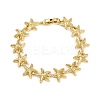 Brass Link Bracelets for Women BJEW-H209-01G-6