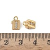 Brass Micro Pave Cubic Zirconia Charms KK-A280-11G-3