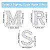 15Pcs 3 Style Non Woven Fabrics Costume Accessories DIY-CP0008-17-2