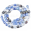 3 Strands Electroplate Glass Beads Strands EGLA-PA0001-25B-3