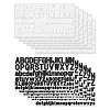 12 Sheets 2 Colors Letter A~Z PVC Waterproof Self-Adhesive Stickers STIC-GA0001-21-1