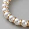 Round Plastic Imitation Pearl Anti-Loose High Heel Shoelaces AJEW-WH20054-118G-2